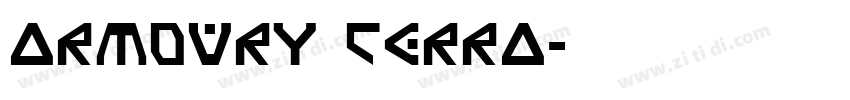 ARMOURY TERRA字体转换